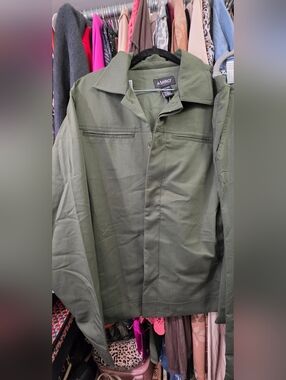 Ashro Men's Military-Style Olive Jacket